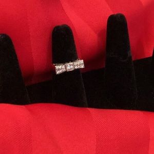 Cubic Zirconia Bowtie Ring